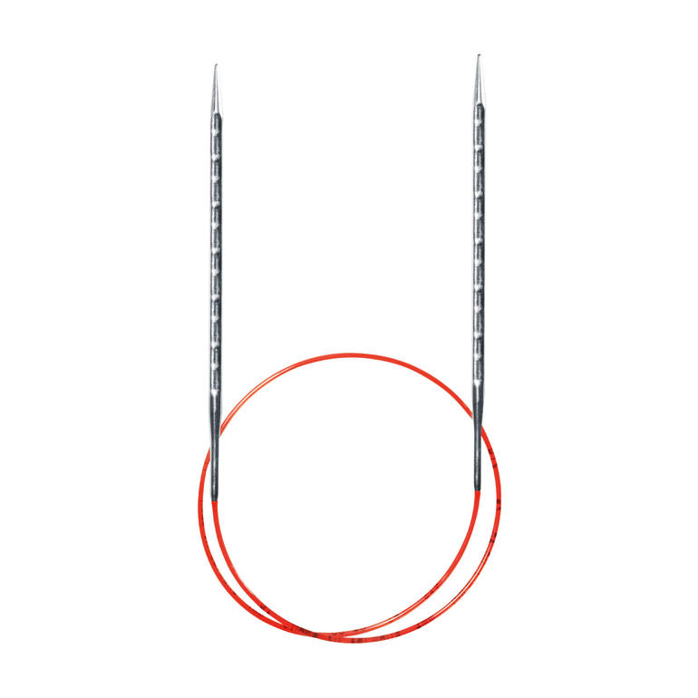 addiNovel Rundstricknadeln mit rotem Kabel