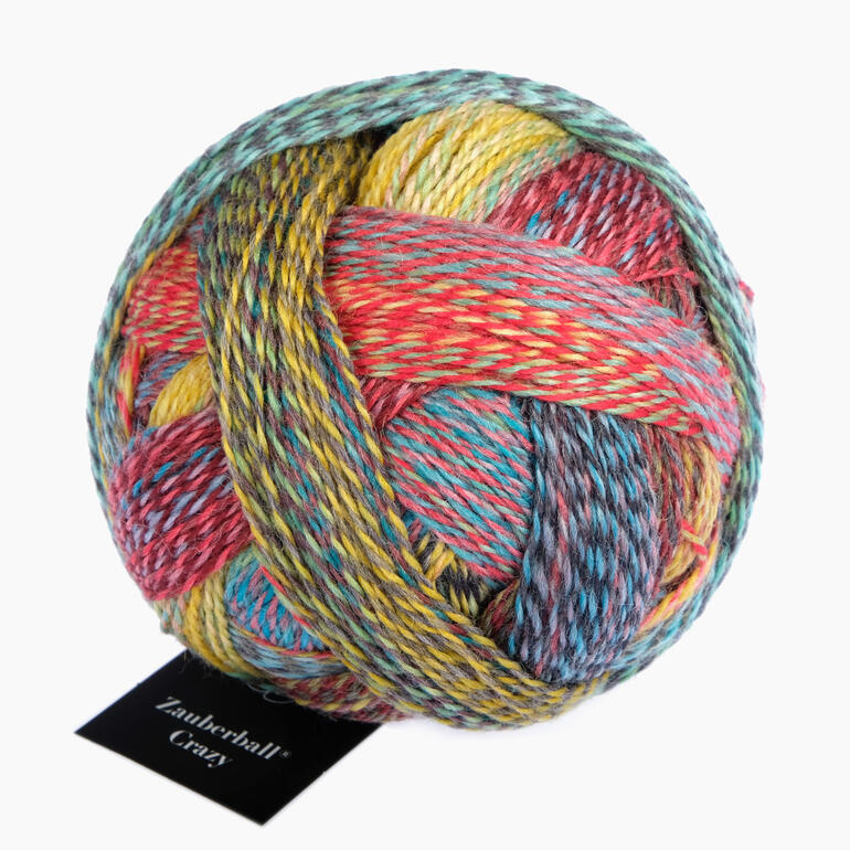 Sockenwolle Zauberball® Crazy von Schoppel Wolle, bunt gemischt.