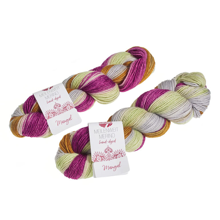 Sockenwolle Meilenweit Merino Hand-Dyed 50 Special in bunten Farbtönen