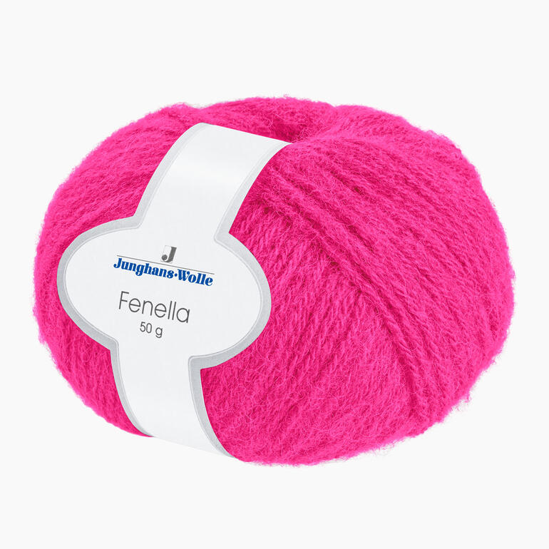 Fenella von Junghans-Wolle in leuchtendem Pink