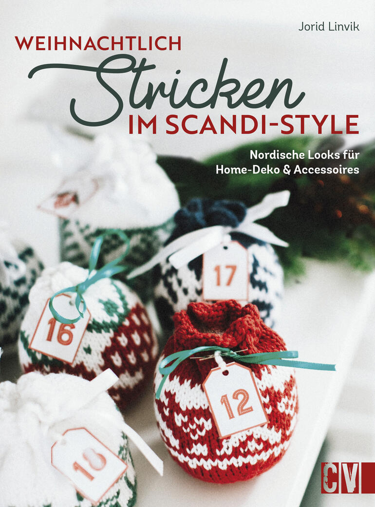 Buch 'Weihnachtlich stricken im Scandi-Style' mit nordischen Strickprojekten.