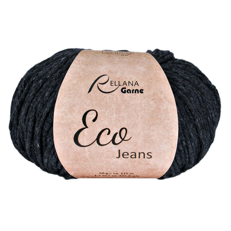 Eco Jeans von Rellana in Jeans Schwarz, handliches Garnknäuel.