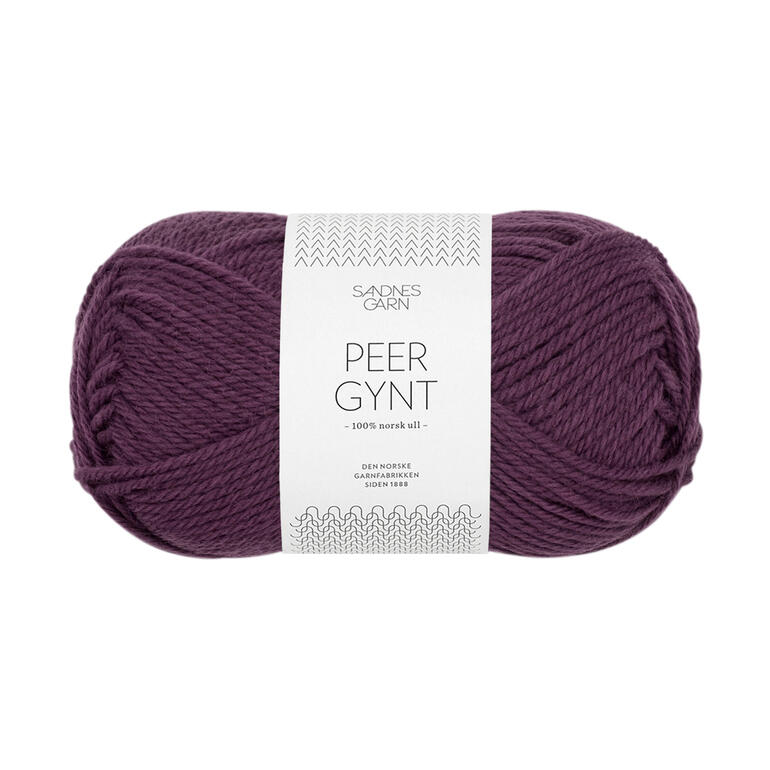 Peer Gynt von Sandnes Garn in der Farbe Dunkelpurpur.