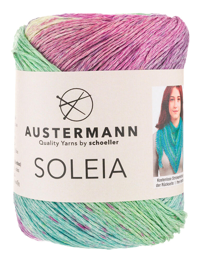 Sockenwolle Soleia von Austermann®, 100g mit Grüntönen