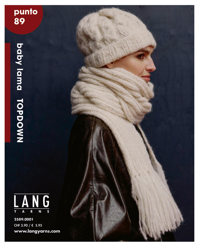 Heft mit Anleitungen für Babysachen aus Baby Lama-Wolle von Lang Yarns