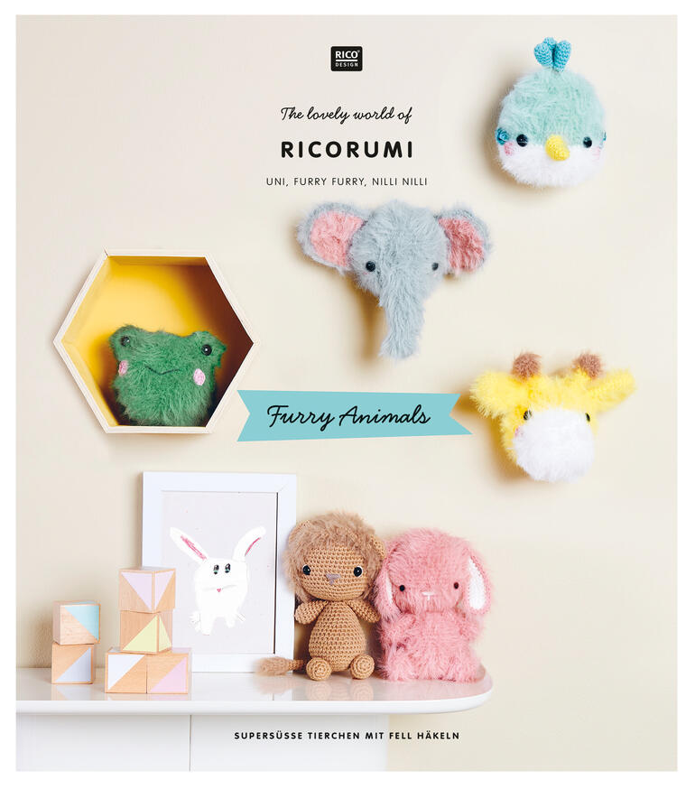 Häkelanleitungen für plüschige Tiere in Ricorumi-Familie.