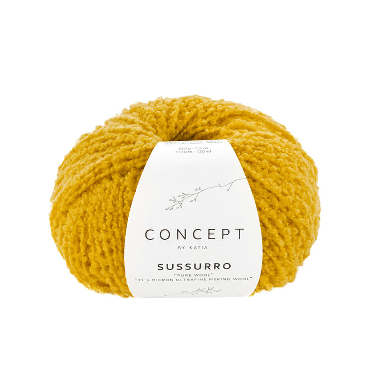 Katia Sussuro Garnknäuel in Gelb.