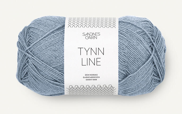 Garn Sandnes Tynn Line in blaugrau