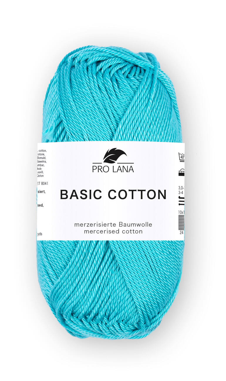 PRO LANA Basic Cotton – Colore 109 – 50g / 125m – 100% Cotone – Ferri 3-3,5 Mm - 4