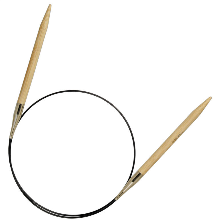 Prym Rundstricknadeln aus Bambus, 80 cm Lnge