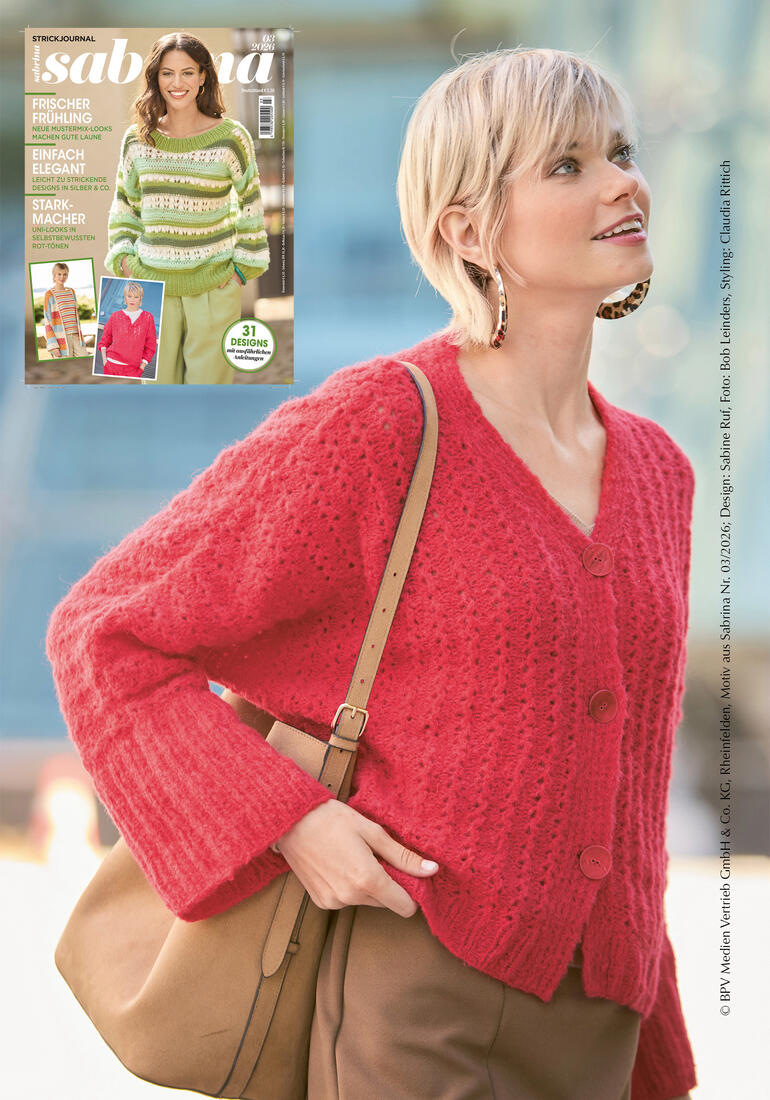 Anleitung 110/6: Jacke aus Arequipa, rot