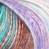 Türkis/Braun/Violett/Rosa/Mint/Rohweiß